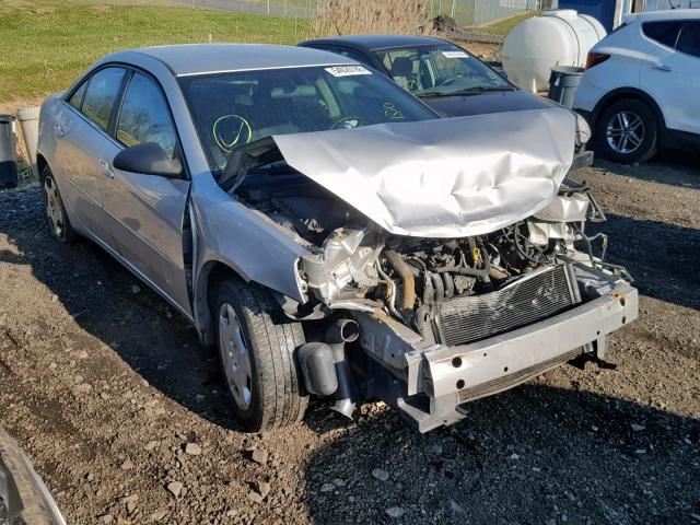 1G2ZF55B664285869 - 2006 PONTIAC G6 SE SILVER photo 1