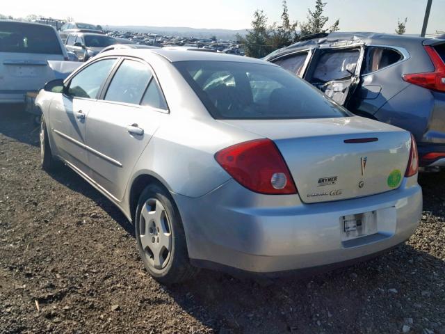 1G2ZF55B664285869 - 2006 PONTIAC G6 SE SILVER photo 3