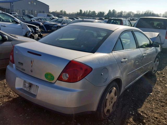 1G2ZF55B664285869 - 2006 PONTIAC G6 SE SILVER photo 4