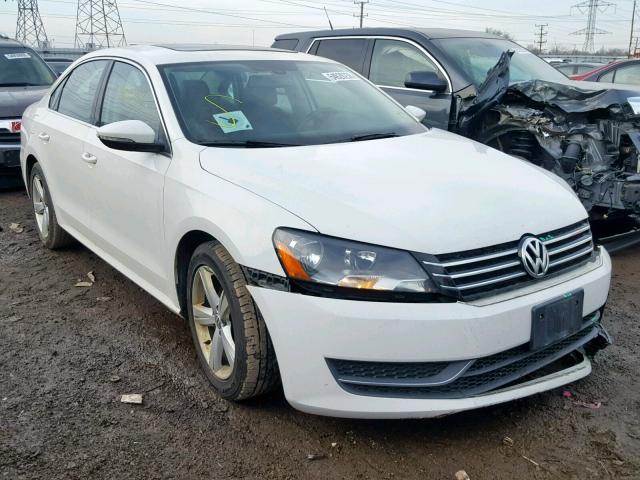 1VWBH7A35CC017850 - 2012 VOLKSWAGEN PASSAT SE WHITE photo 1