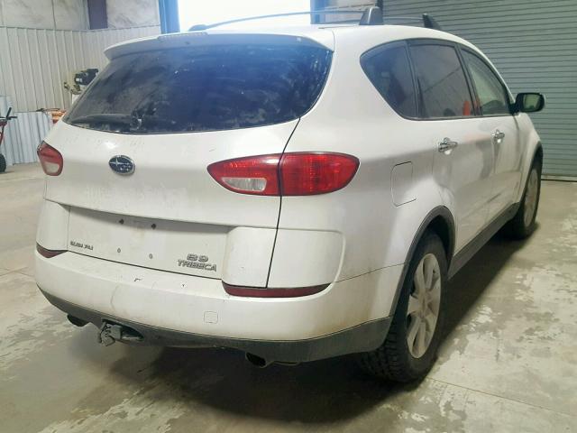 4S4WX82C664427000 - 2006 SUBARU B9 TRIBECA WHITE photo 4