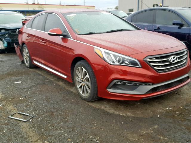 5NPE34AF6FH040814 - 2015 HYUNDAI SONATA SPO RED photo 1