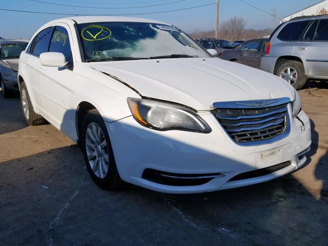 1C3CCBBB4CN207842 - 2012 CHRYSLER 200 TOURIN WHITE photo 1