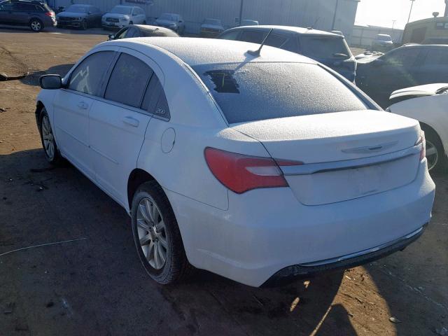 1C3CCBBB4CN207842 - 2012 CHRYSLER 200 TOURIN WHITE photo 3