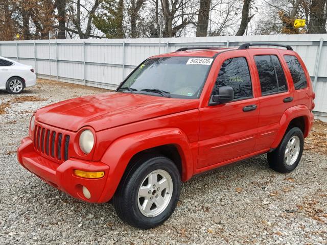 1J4GK58K14W128353 - 2004 JEEP LIBERTY LI RED photo 2