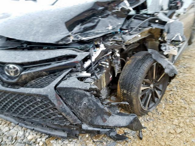 4T1B61HK7JU133525 - 2018 TOYOTA CAMRY XSE BLACK photo 9