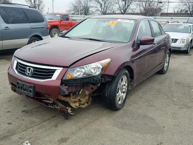 1HGCP26438A049294 - 2008 HONDA ACCORD LXP BURGUNDY photo 2