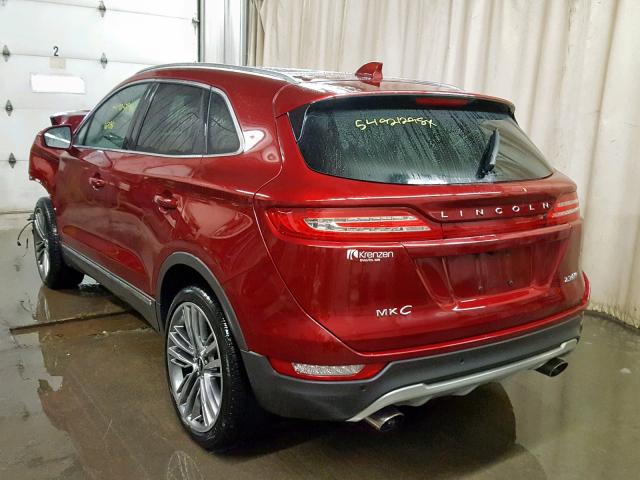 5LMTJ2AH3FUJ36515 - 2015 LINCOLN MKC RED photo 3