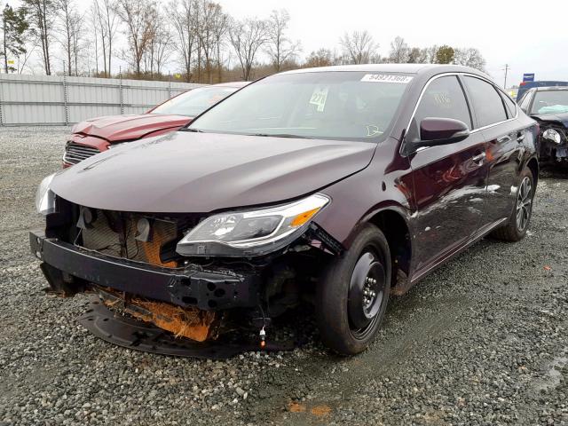 4T1BK1EB1GU228722 - 2016 TOYOTA AVALON XLE MAROON photo 2