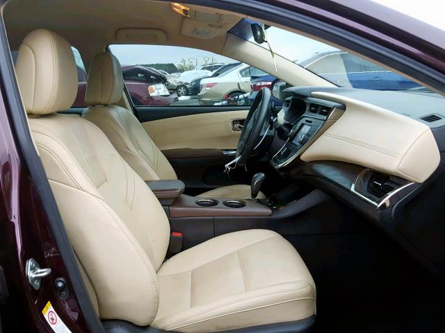 4T1BK1EB1GU228722 - 2016 TOYOTA AVALON XLE MAROON photo 5