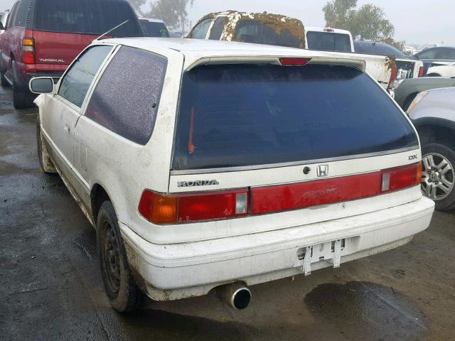 JHMED6459JS022943 - 1988 HONDA CIVIC 1.5 WHITE photo 3