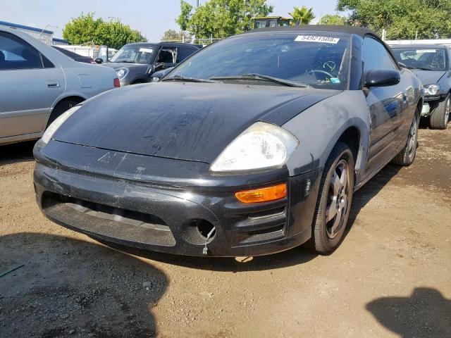 4A3AE45G33E113903 - 2003 MITSUBISHI ECLIPSE SP BLACK photo 2