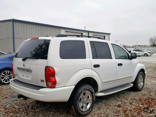 1D4HB58D54F205630 - 2004 DODGE DURANGO LI WHITE photo 4