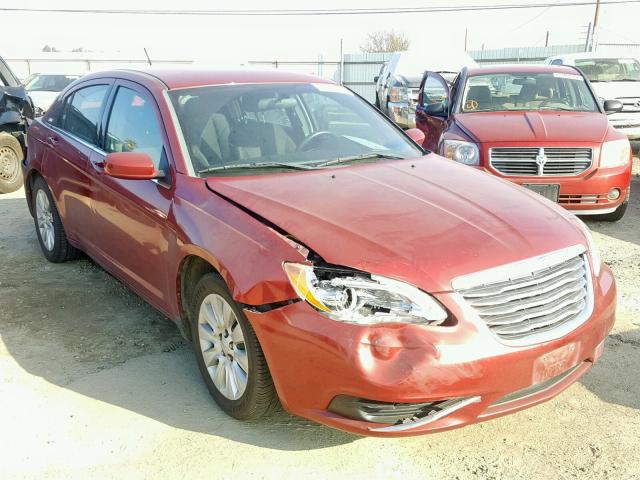 1C3CCBAB0EN124817 - 2014 CHRYSLER 200 LX BURGUNDY photo 1