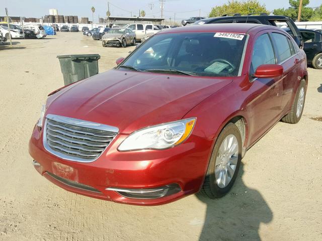 1C3CCBAB0EN124817 - 2014 CHRYSLER 200 LX BURGUNDY photo 2