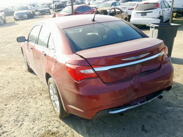 1C3CCBAB0EN124817 - 2014 CHRYSLER 200 LX BURGUNDY photo 3