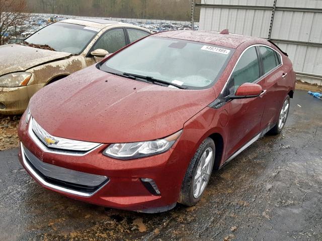 1G1RA6S56HU103596 - 2017 CHEVROLET VOLT LT RED photo 2