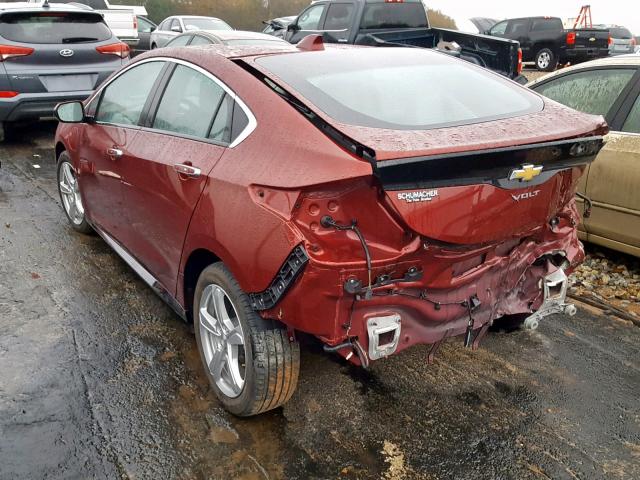 1G1RA6S56HU103596 - 2017 CHEVROLET VOLT LT RED photo 3