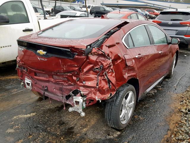 1G1RA6S56HU103596 - 2017 CHEVROLET VOLT LT RED photo 4