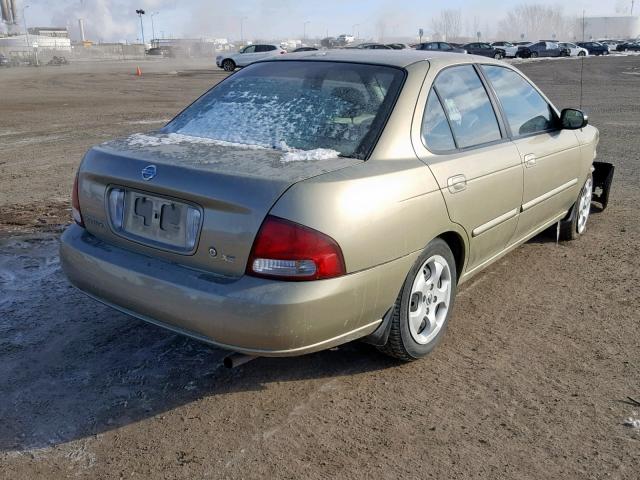 3N1CB51D33L815678 - 2003 NISSAN SENTRA XE GOLD photo 4