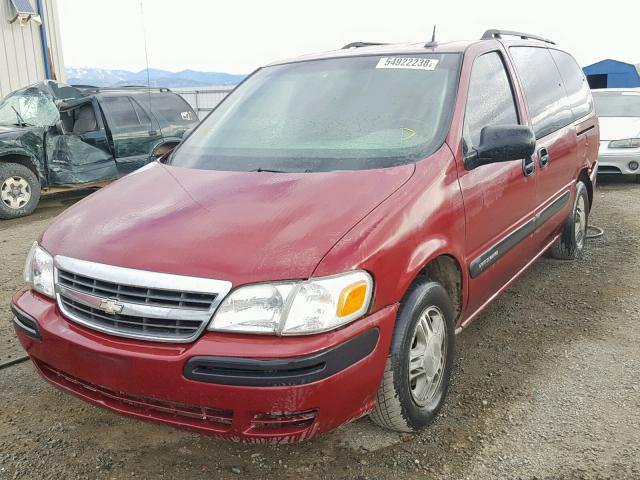 1GNDX13E04D232727 - 2004 CHEVROLET VENTURE LU RED photo 2