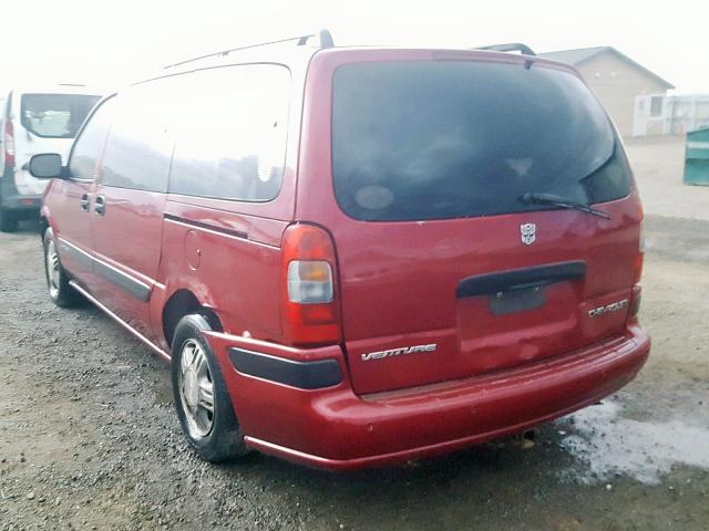 1GNDX13E04D232727 - 2004 CHEVROLET VENTURE LU RED photo 3