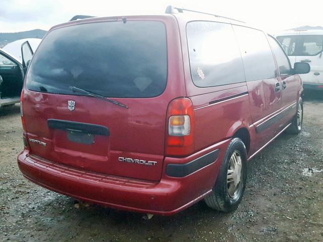 1GNDX13E04D232727 - 2004 CHEVROLET VENTURE LU RED photo 4