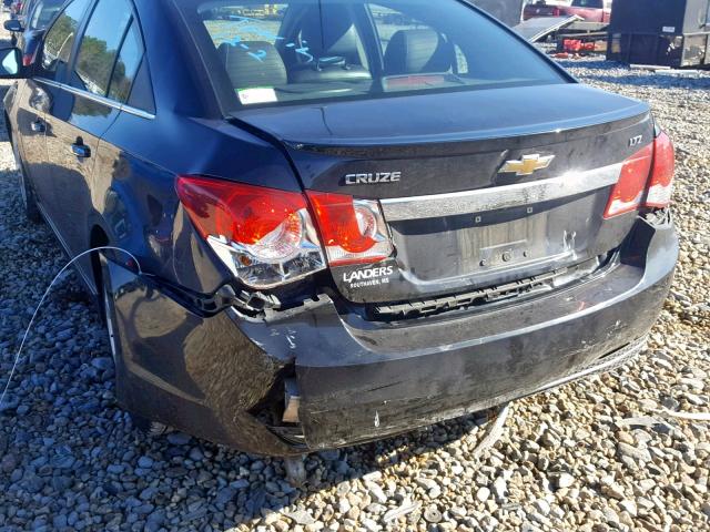 1G1PG5SB6F7222587 - 2015 CHEVROLET CRUZE LTZ BLACK photo 9