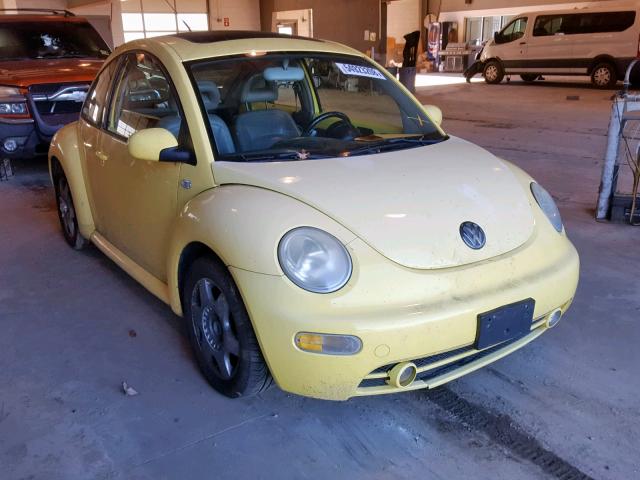 3VWCS21C31M407611 - 2001 VOLKSWAGEN NEW BEETLE YELLOW photo 1