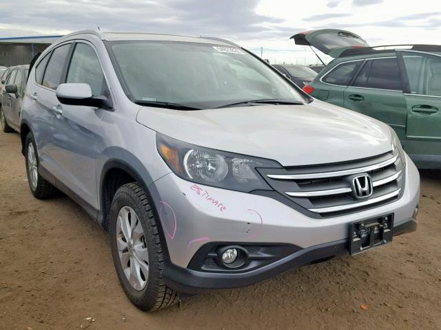 2HKRM4H72DH623553 - 2013 HONDA CR-V EXL SILVER photo 1