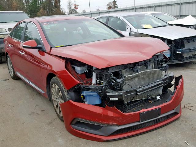 5NPE34AF7HH593071 - 2017 HYUNDAI SONATA SPO RED photo 1