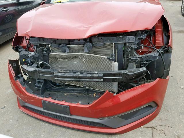 5NPE34AF7HH593071 - 2017 HYUNDAI SONATA SPO RED photo 9