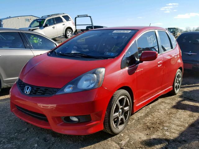 JHMGE8H54CC014063 - 2012 HONDA FIT SPORT RED photo 2