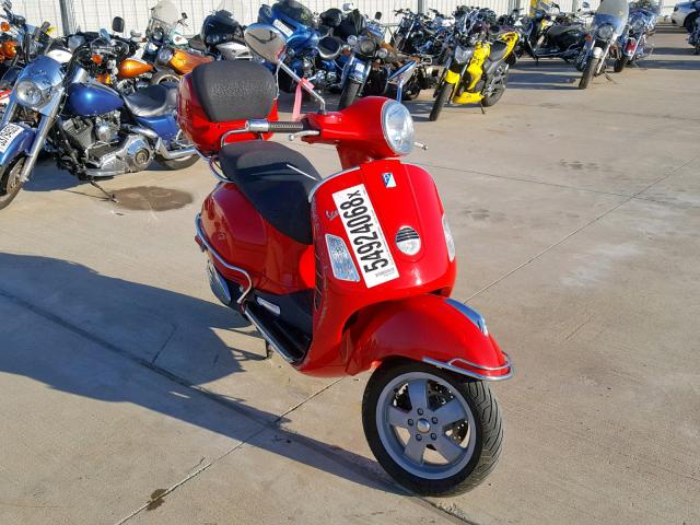 ZAPM459L175004330 - 2007 VESPA GTS 250 RED photo 1