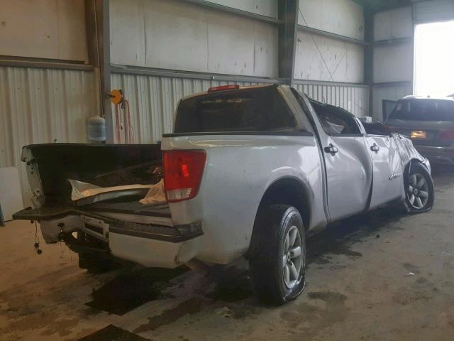 1N6BA0EK9BN305368 - 2011 NISSAN TITAN S SILVER photo 4