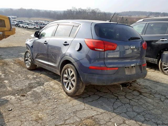 KNDPBCAC2G7873172 - 2016 KIA SPORTAGE L BLUE photo 3