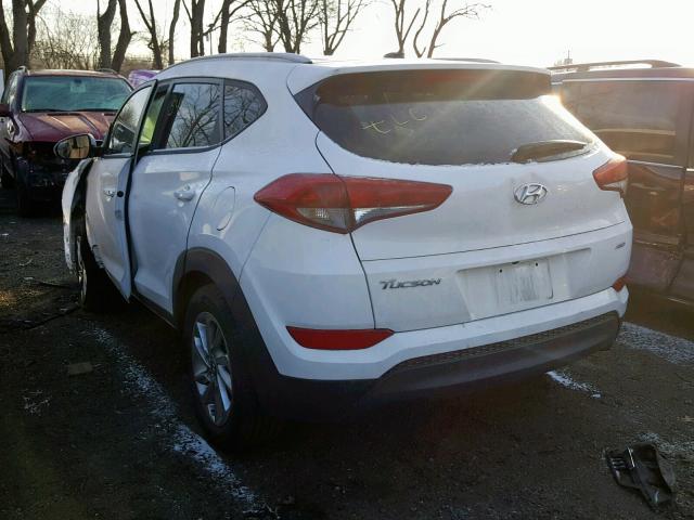 KM8J3CA48GU106080 - 2016 HYUNDAI TUCSON LIM WHITE photo 3