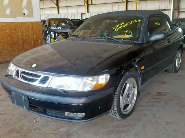 YS3DD75NXX7024674 - 1999 SAAB 9-3 S BLACK photo 2