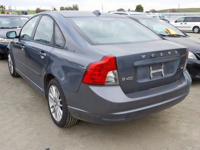 YV1MS390492447409 - 2009 VOLVO S40 2.4I GRAY photo 3