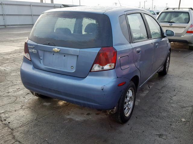 KL1TD66677B757452 - 2007 CHEVROLET AVEO BASE Mavi foto 4
