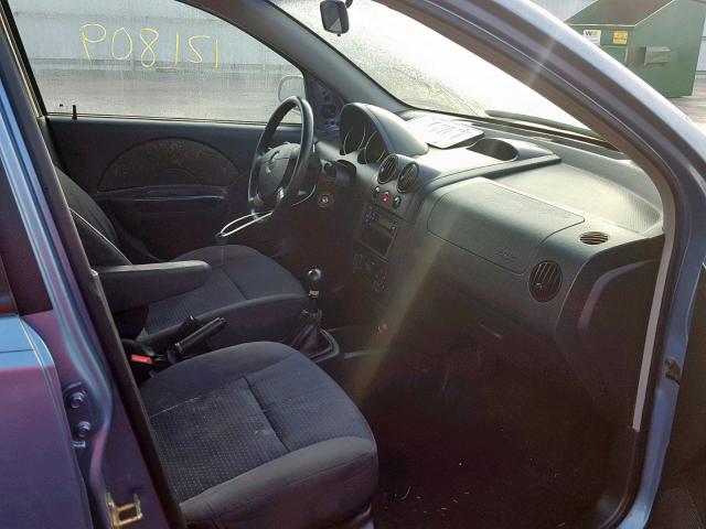 KL1TD66677B757452 - 2007 CHEVROLET AVEO BASE Mavi foto 5