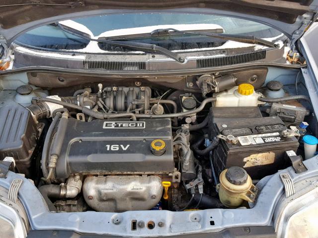 KL1TD66677B757452 - 2007 CHEVROLET AVEO BASE Mavi foto 7