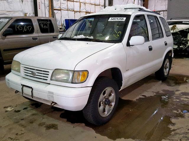 KNDJA7210S5503632 - 1995 KIA SPORTAGE WHITE photo 2