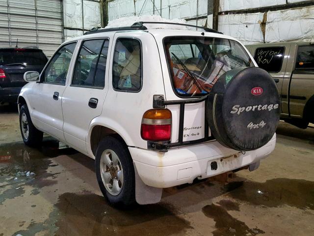 KNDJA7210S5503632 - 1995 KIA SPORTAGE WHITE photo 3