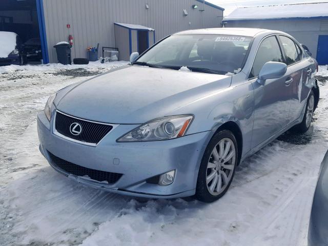 JTHCK262672012548 - 2007 LEXUS IS 250 BLUE photo 2