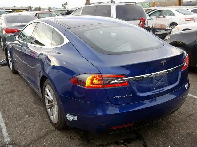 5YJSA1E27GF147319 - 2016 TESLA MODEL S BLUE photo 3