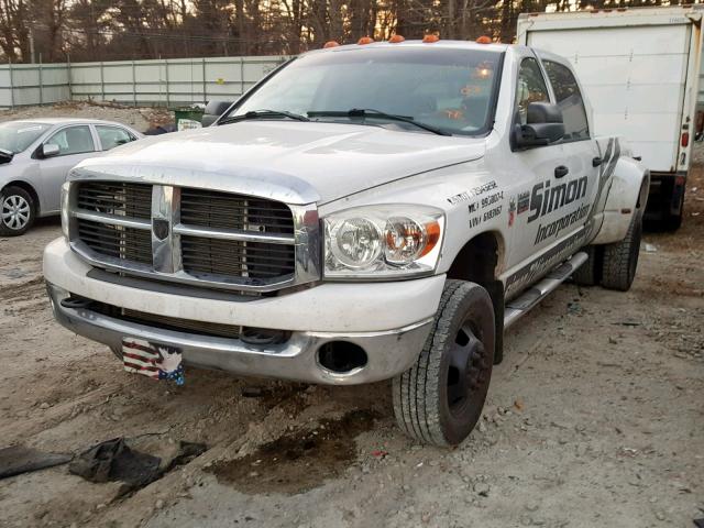 3D7MX49A98G183167 - 2008 DODGE RAM 3500 WHITE photo 2