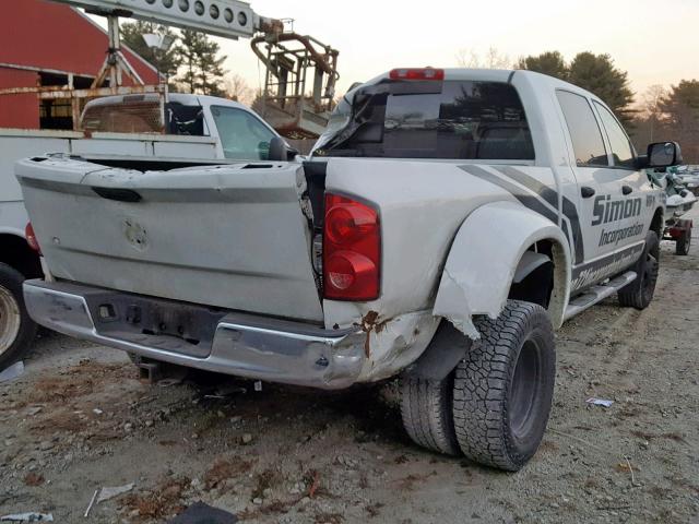 3D7MX49A98G183167 - 2008 DODGE RAM 3500 WHITE photo 4