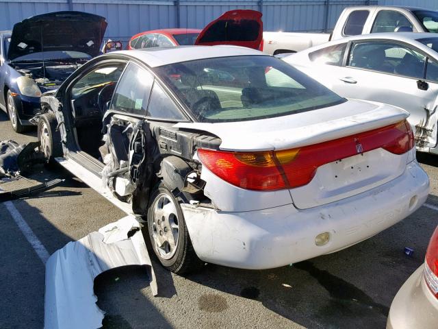 1G8ZY14772Z202484 - 2002 SATURN SC2 WHITE photo 3