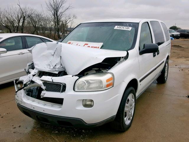 1GBDV13137D175539 - 2007 CHEVROLET UPLANDER I WHITE photo 2